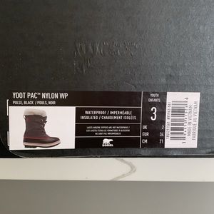 NEW Girls Sorel Yoot PAC winter boots Size 3